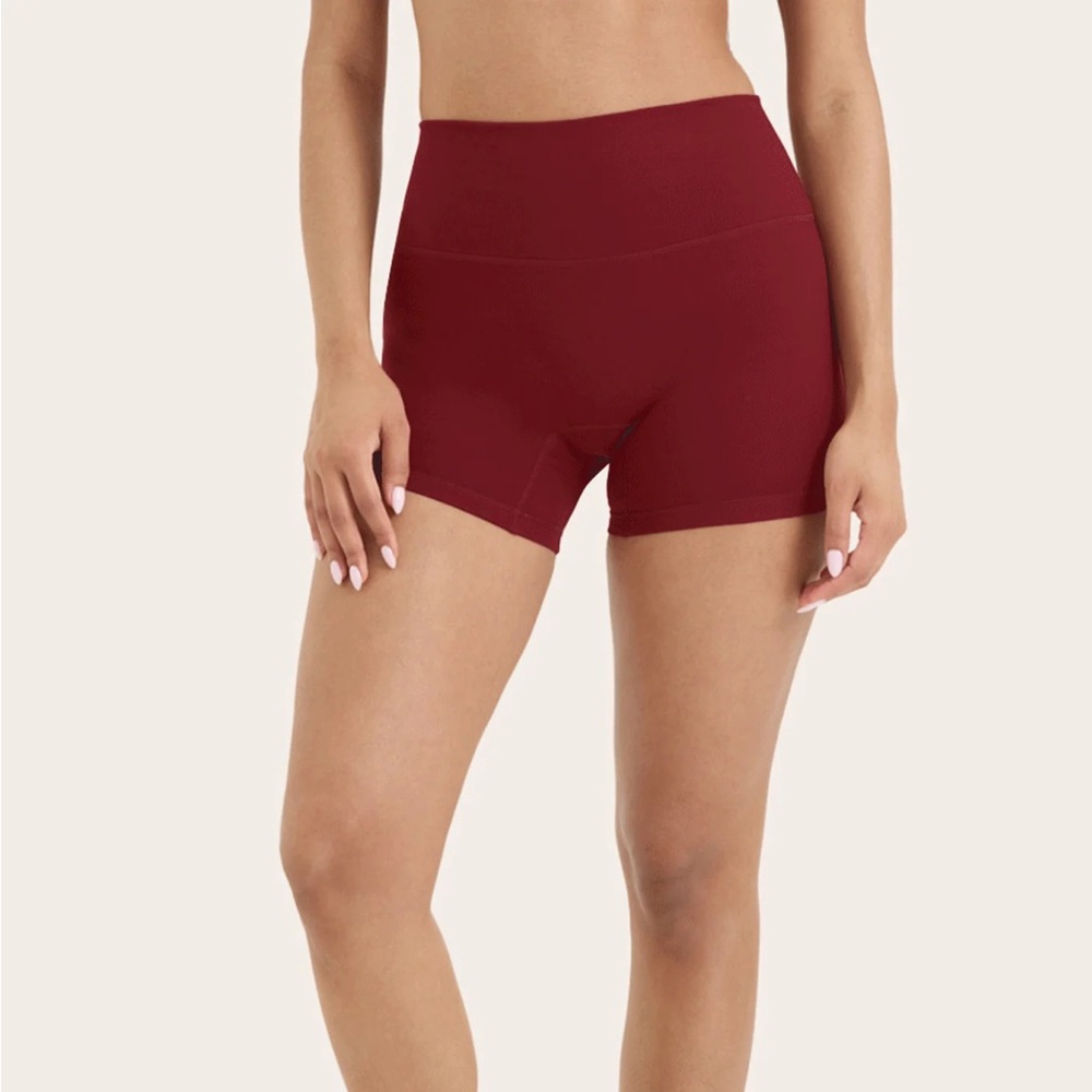SET Active Women's Orange Red Biker Shorts
